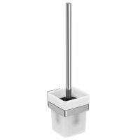 Туалетная щетка с держателем, для настенного монтажа Ideal Standard IOM SQUARE E2194AA матовое стекло, с крепежом